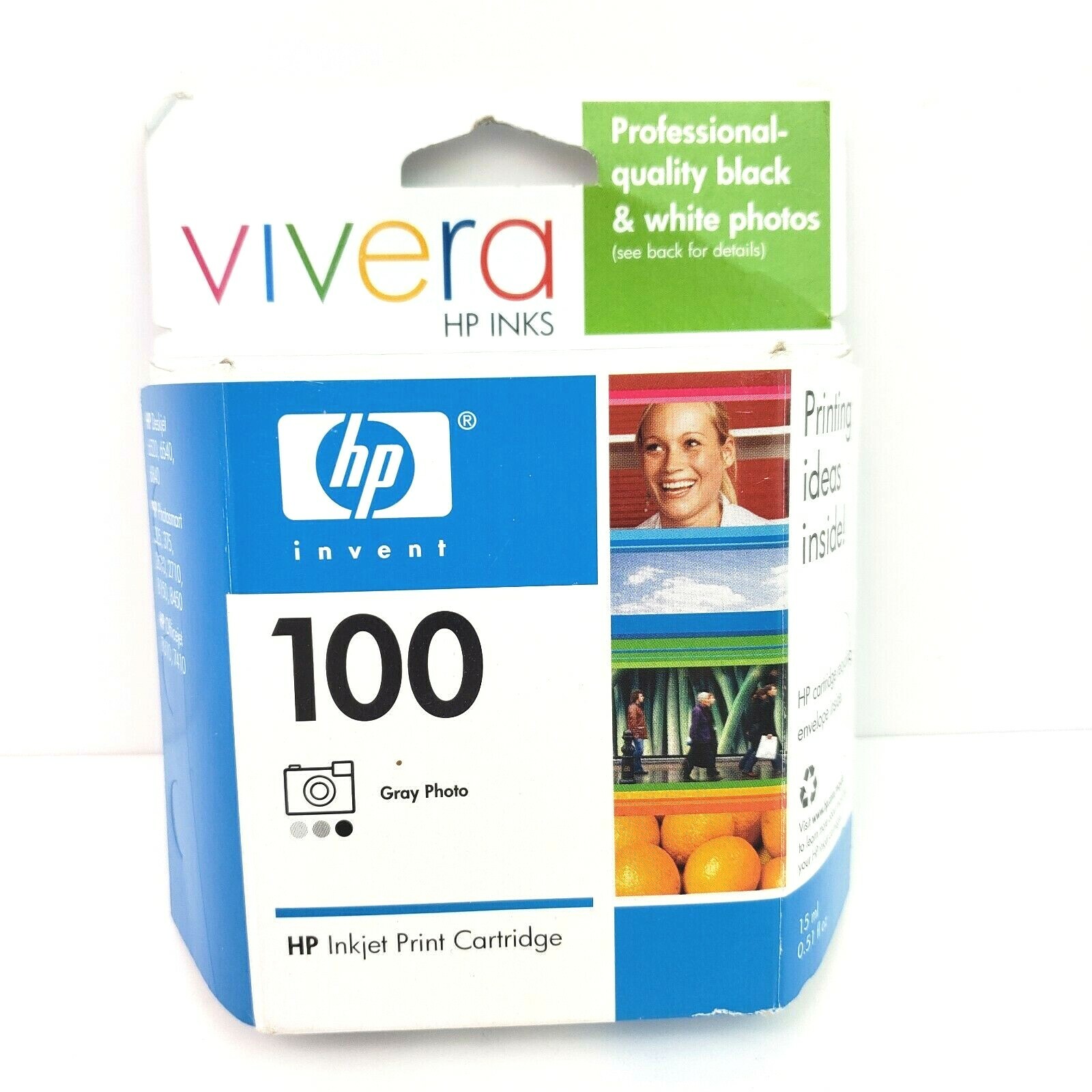 Vivera HP Inks HP 100 Gray Photo Inkjet Printer Cartridge Exp Jan 2006