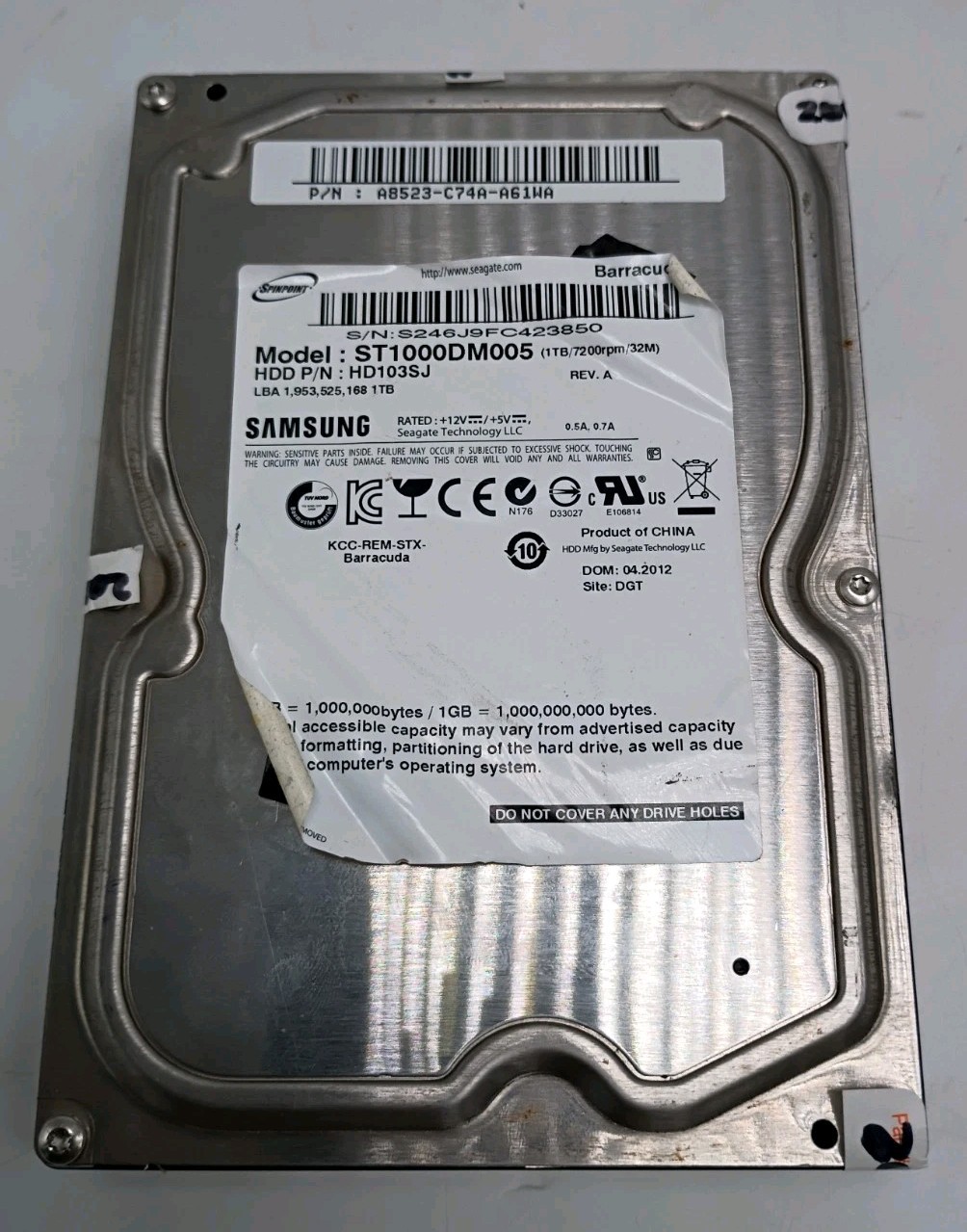 Samsung HD103SJ SpinPoint F3 1TB 3,5" SATA II 7200rpm 32MB