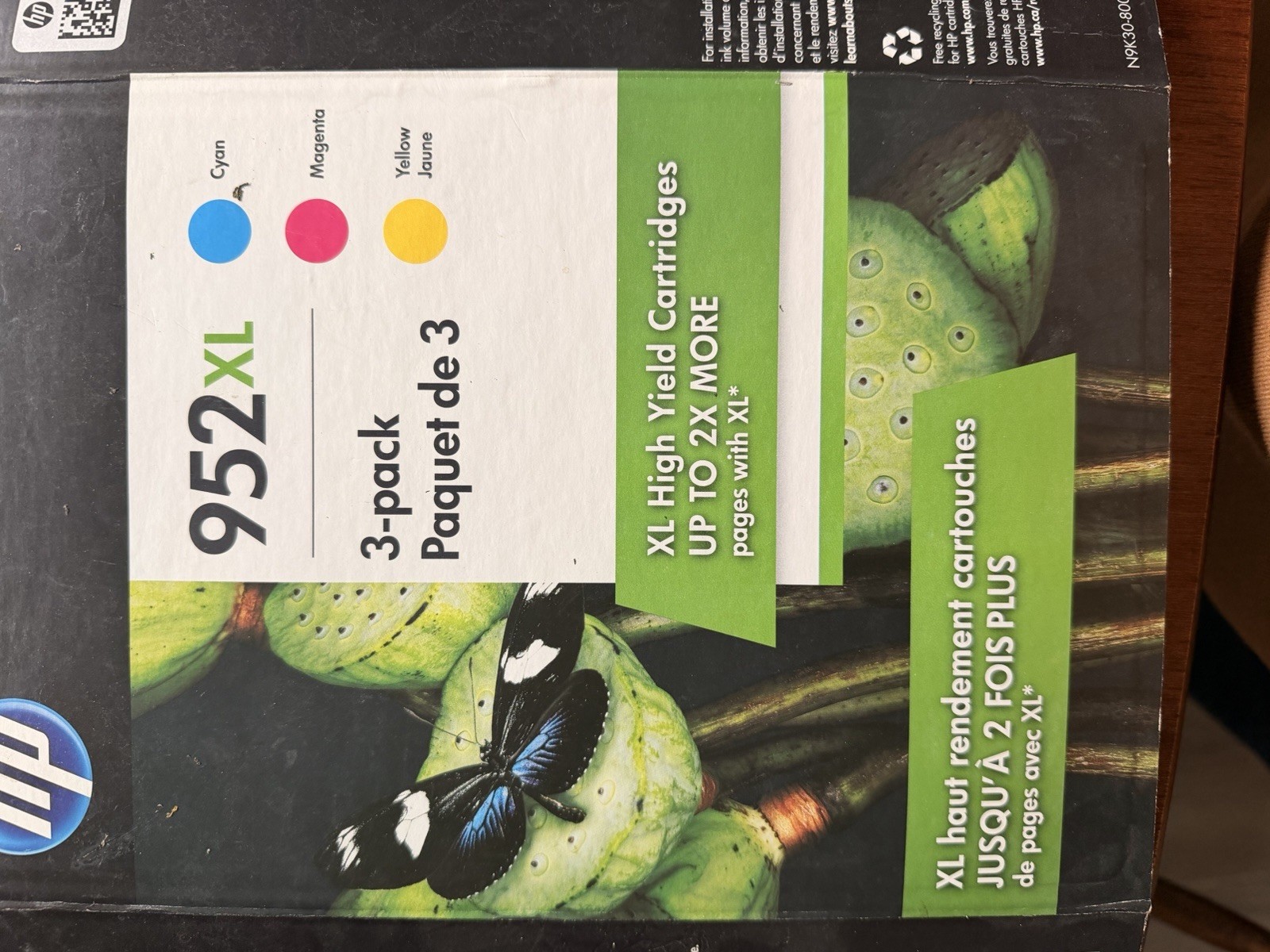 HP 952XL/952 (N9K28AN) Ink Cartridge - Combo Pack WITH 952 Black Cartridge