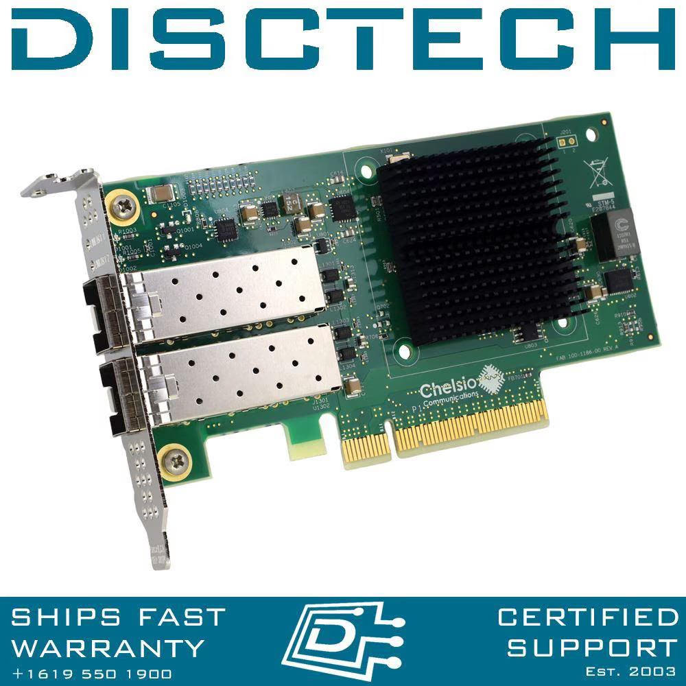 Dell 9VKR1 Dual-Port 10Gb SFP+ CNA Network Card Chelsio T520-CR 110-1188-50