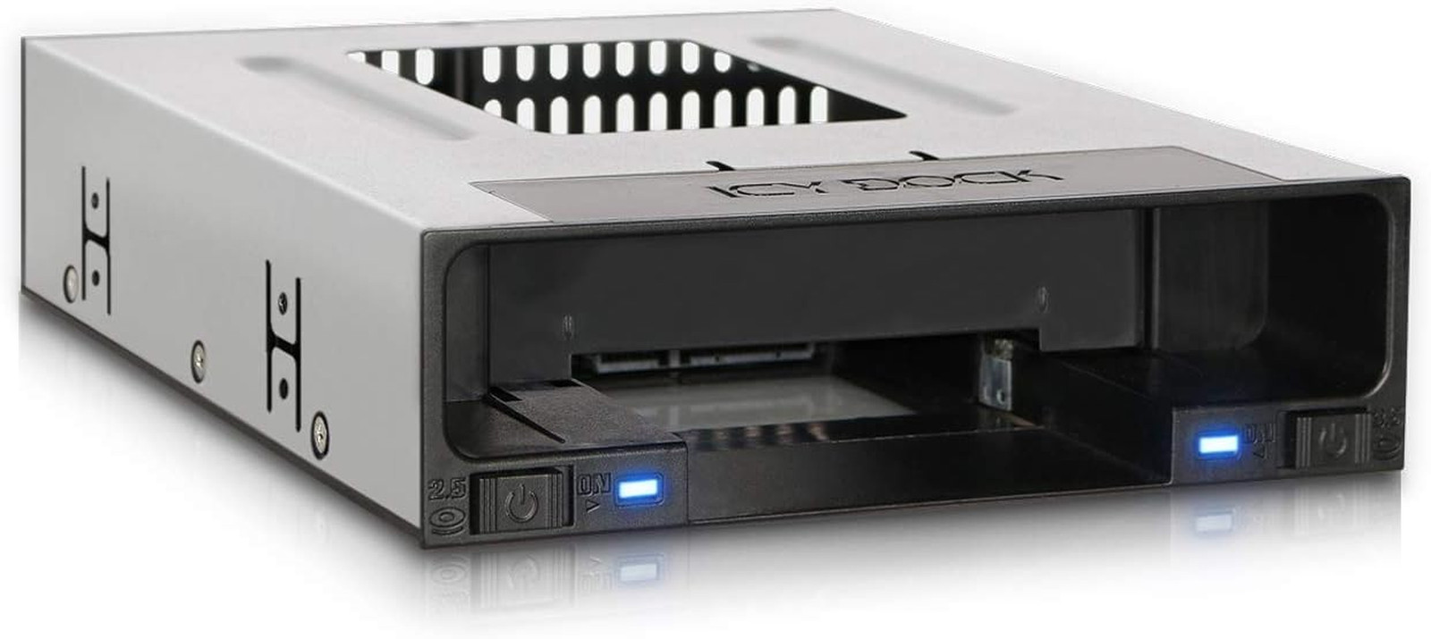 ICY DOCK Tray-Less 2.5" and 3.5" SATA SSD/HDD Docking Enclosure for External 5.2