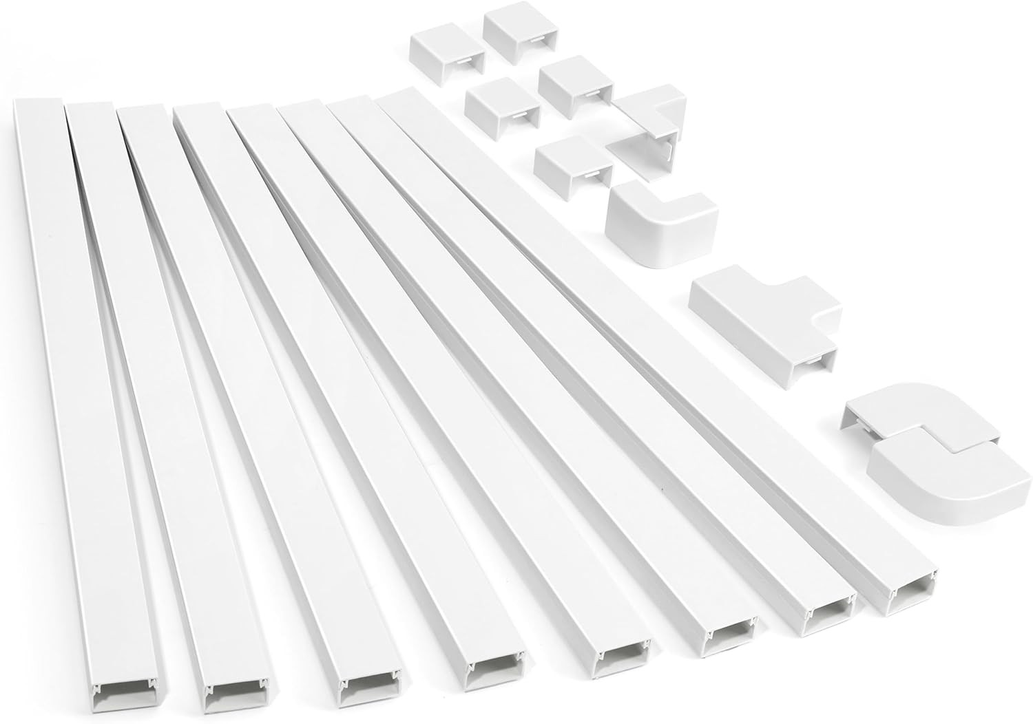 126in Cord Hider Kit, ZhiYo Cord Covers for Wall Mounted TV, Paintable Wire Cove