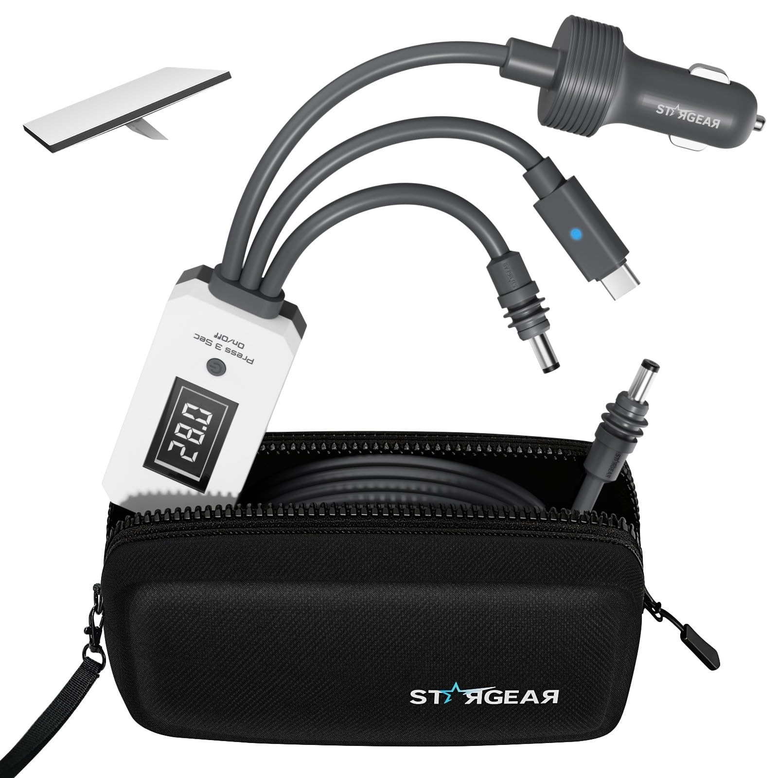⚡ STARGEAR Starlink Mini 3-in-1 Power Cable 10FT USB-C Car Adapter DC 140W