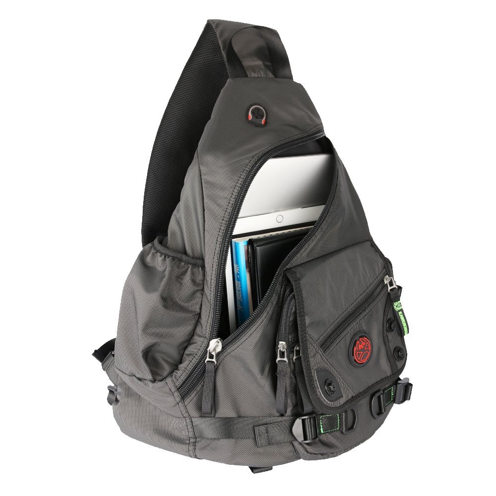 Large Sling Bag Laptop Backpack Cross Body Messenger Bag Shoulder Travel Rucksac