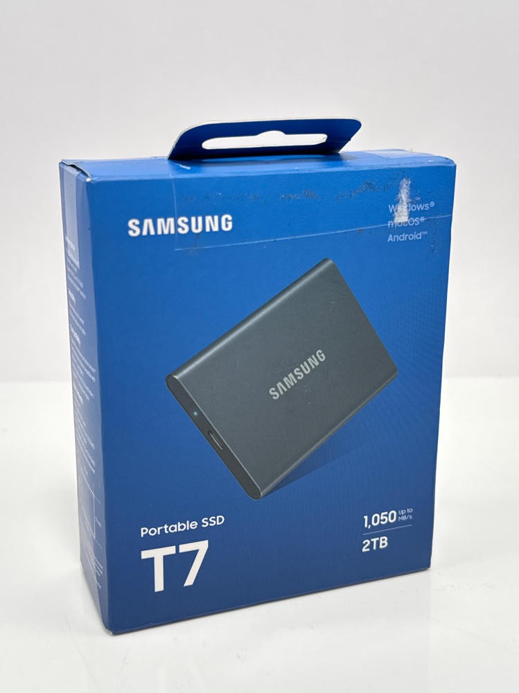 Samsung T7 2TB Portable SSD USB 3.2 Gen 2 External Solid State Drive Gray