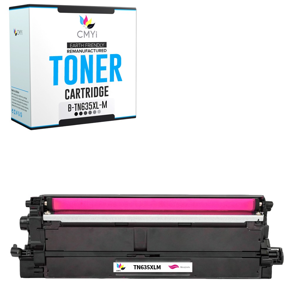 CMYi 1-Pack Compatible TN635XL Magenta Toner Cartridge fits Brother MFC-EX575