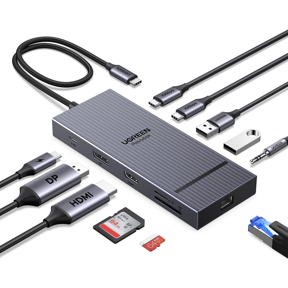 UGREEN 11-in-1 Revodock Pro Docking Station 55766 for Dell/HP/Lenovo