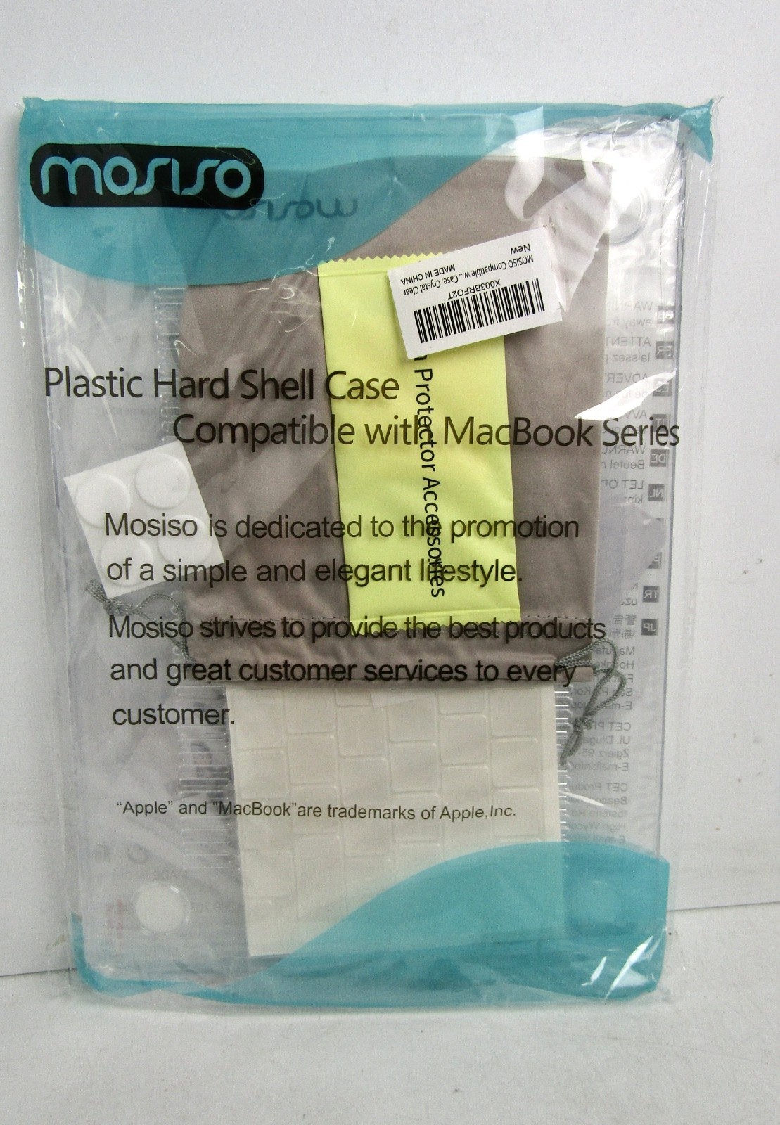 NEW Mosiso Hard Shell Case Compatible w/MacBook Series Air 13-inch M1 Clear