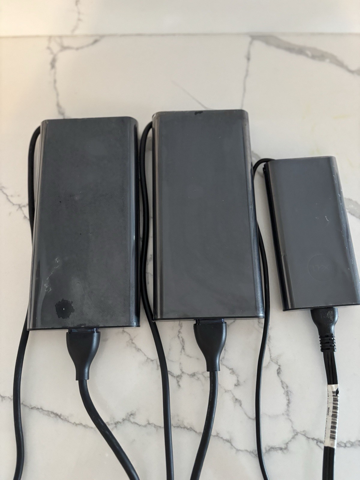 DELL Genuine Original AC Power Adapters/Chargers…Lot Of Three