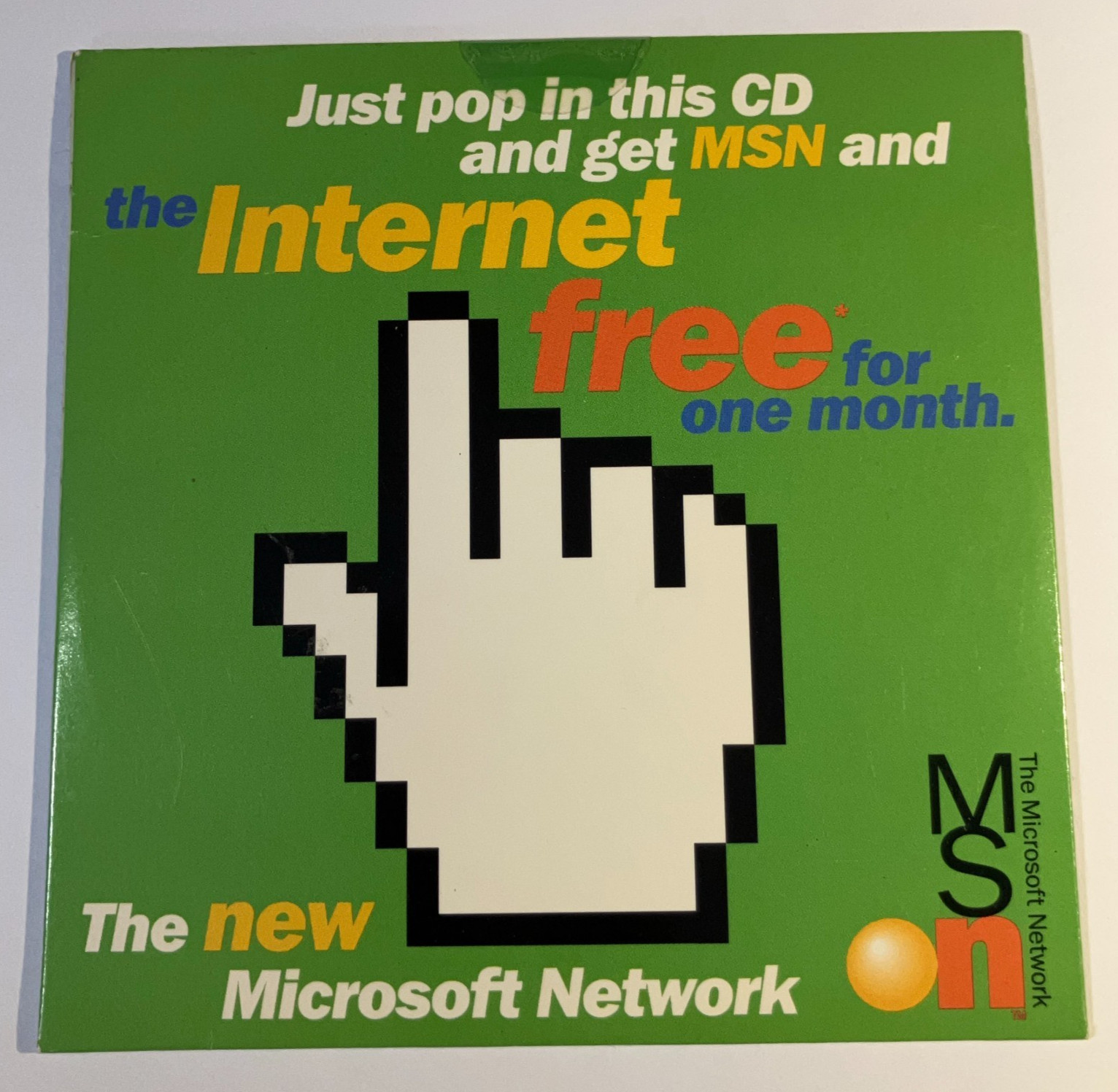 Vintage Microsoft Network MSN Internet Service Provider CD (Win 95) 1997 Sealed