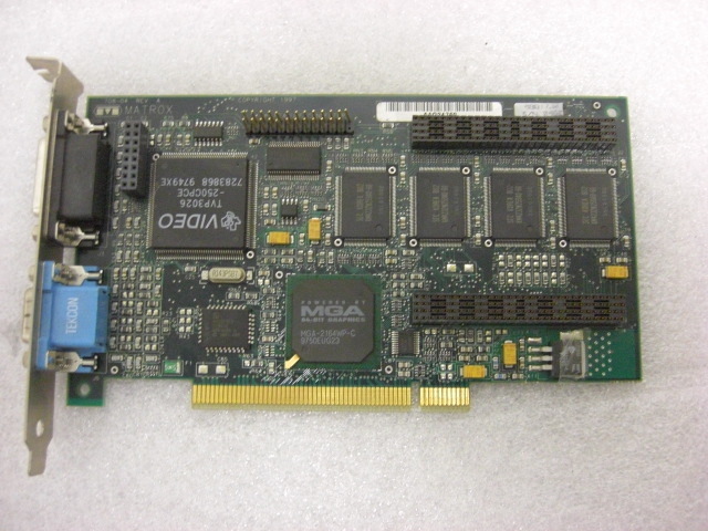 Matrox 708-04 MIL2P/4BN/20 MIL2P/4N PCI Graphics Card
