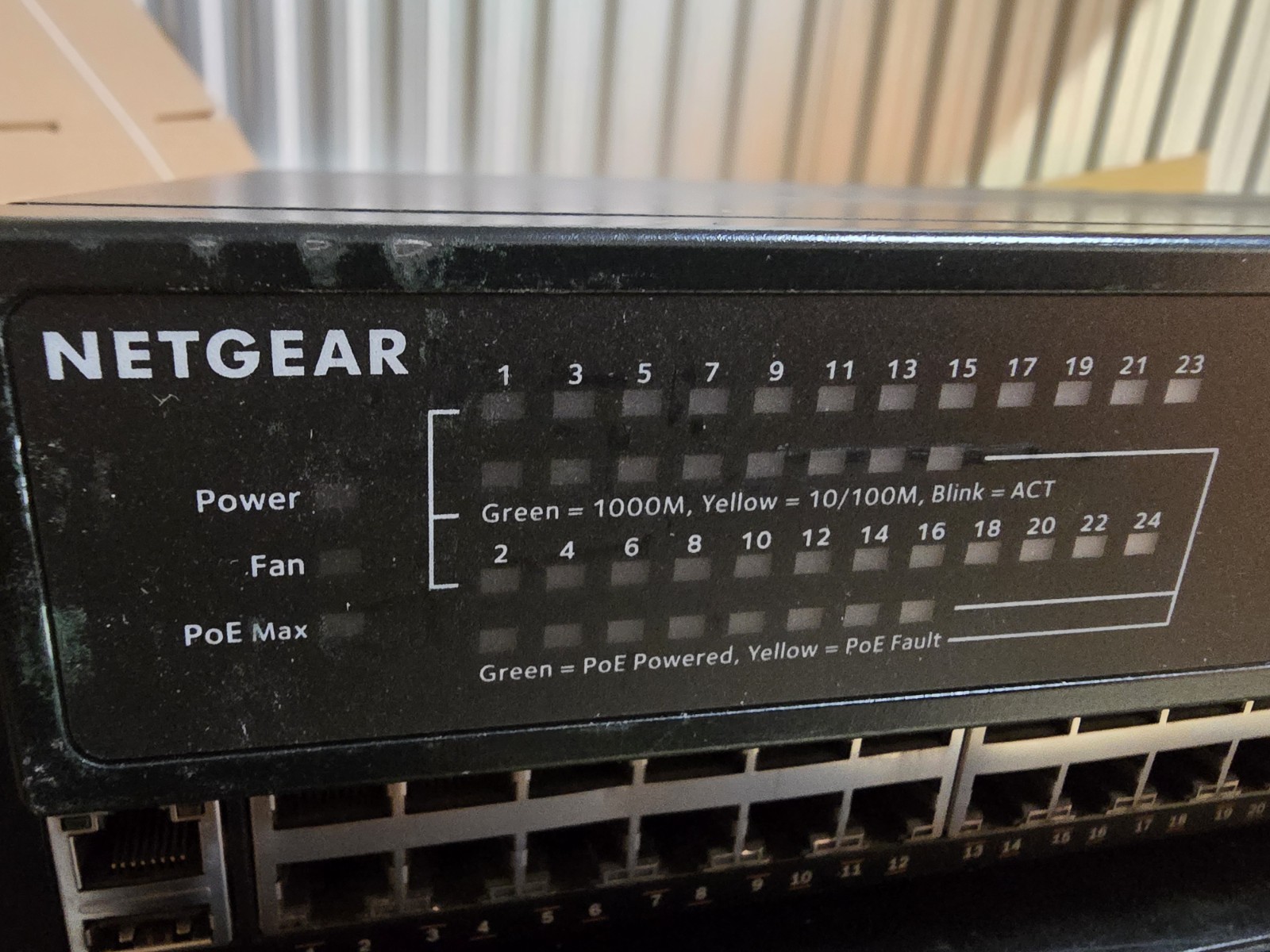 NETGEAR GS324P 24-Port Gigabit PoE+ 190WAC Unmanaged Switch Tested 