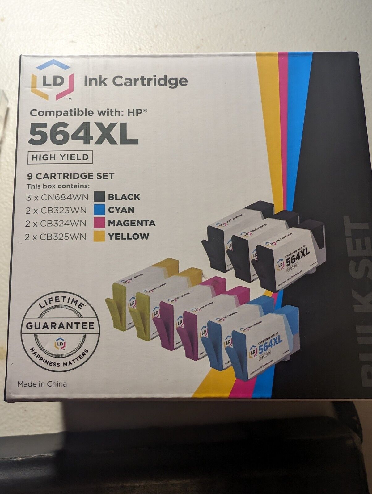 LD 564 XL Ink Cartridge - 2 Black, 1 Yellow, 1 Cyan, 1 Magenta READ DESCRIPTION