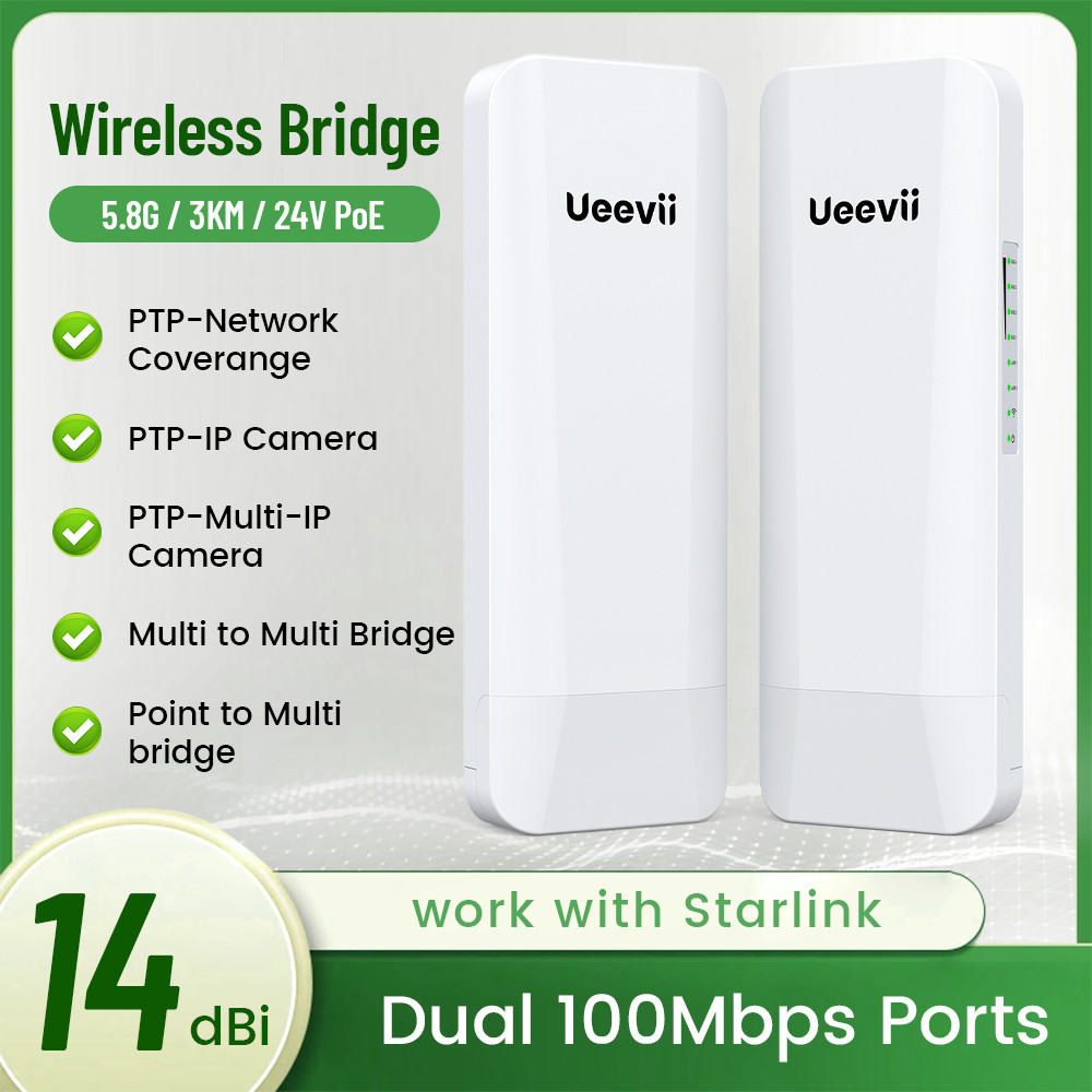 UeeVii long range Point-to-Multipoint Wireless Bridge CPE Point to Point Extend