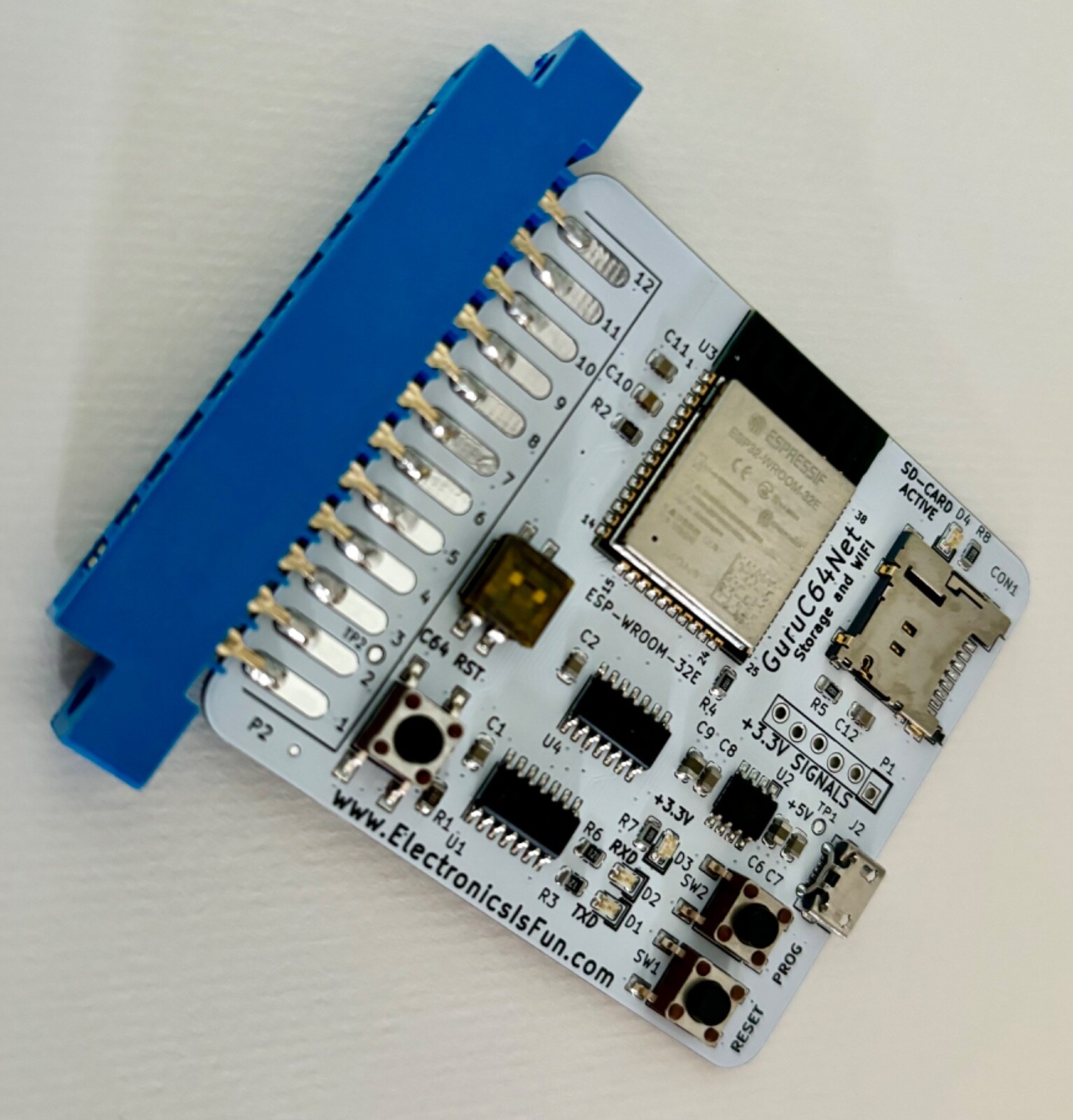 GuruC64Net Wifi Card with Storage for Commodore 64 and 128 Computers
