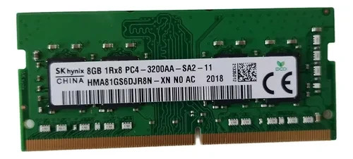 SK Hynix 8GB (1x8GB) 2Rx8 PC4-2666V 1.2v SODIMM - tested (HMA81GS6DJR8N-VK)