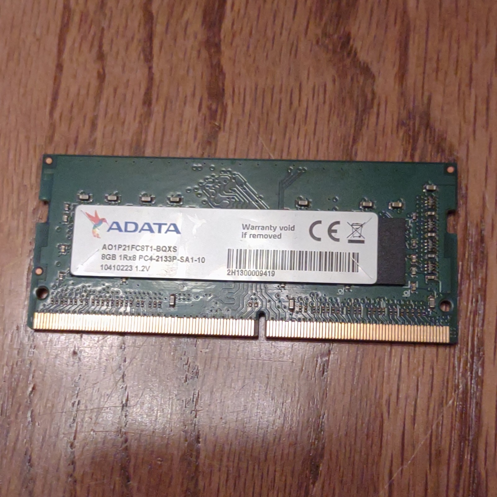 GREAT CONDITION/LIGHTLY USED ADATA 8GB DDR4 Memory SO-DIMM Laptop RAM PC4-2133P 