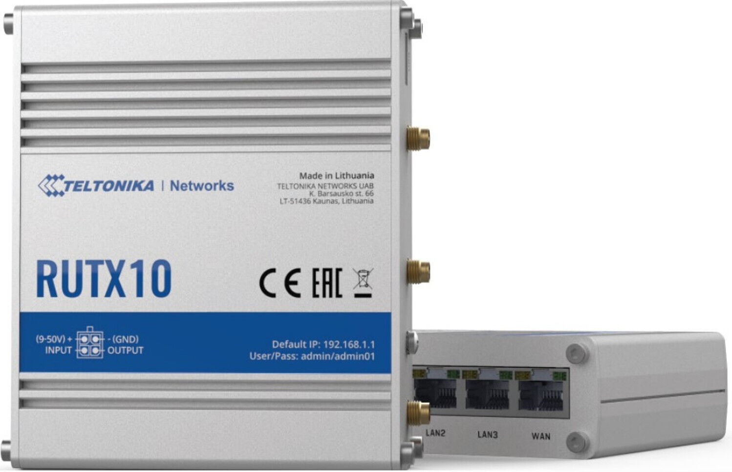 Teltonika RUTX10 000000 Professional Ethernet Router with Euro PSU