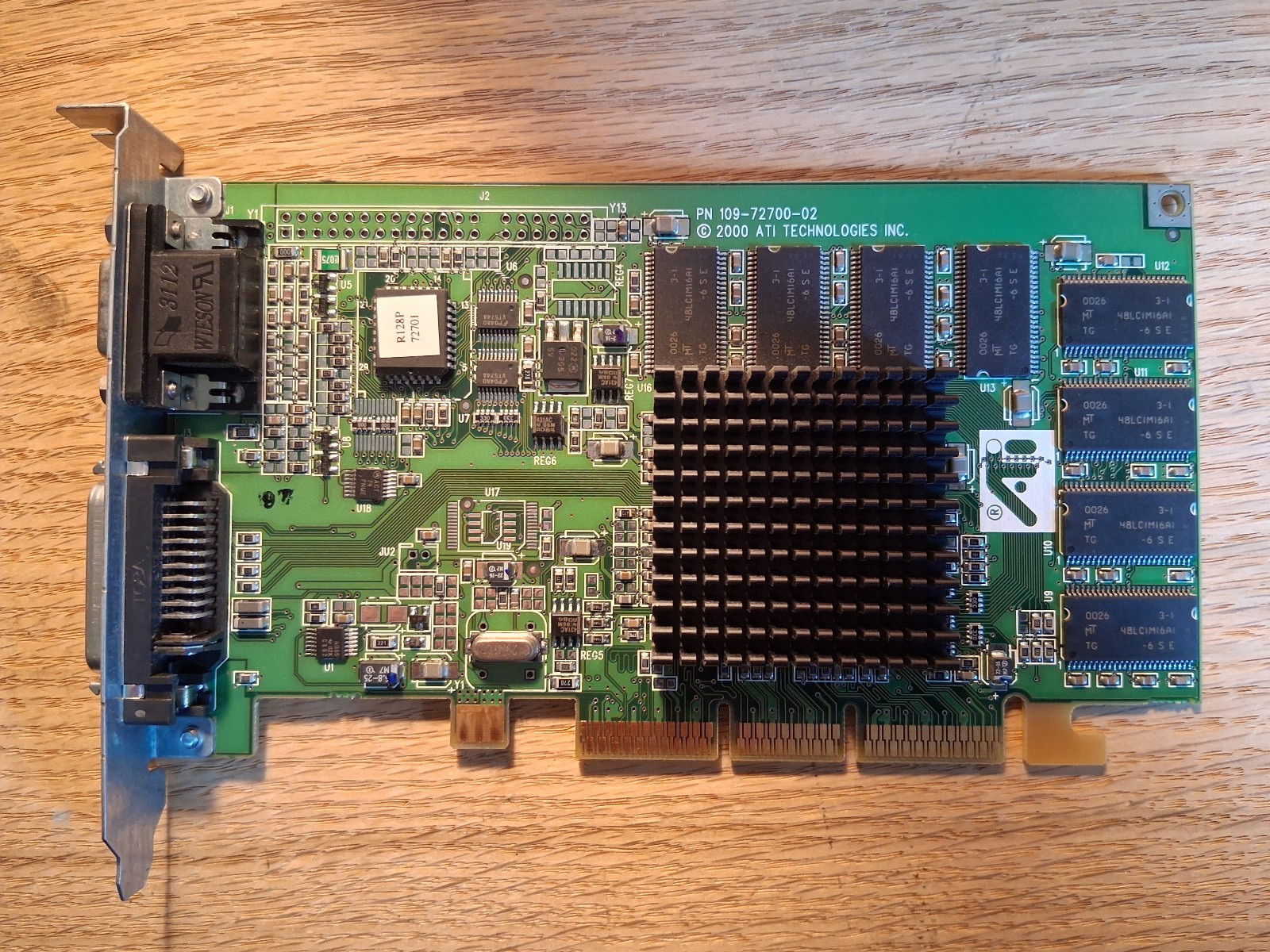 ATI RAGE 128 PRO 16MB Apple 109-72700-02 Mac 630-3500 AGP ADC+VGA Video Card