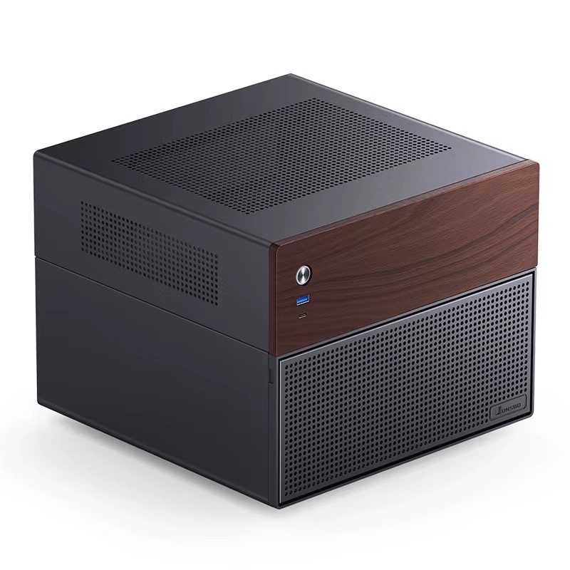 JONSBO N4 Mini NAS Case M-ATX ITX SFX PC Chassis 6+2 HDD Bays 120mm Fan