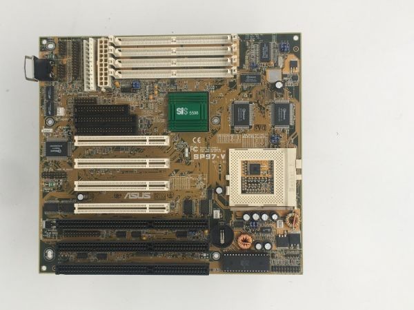 Asus motherboard at sp97-v, rev 1.02, at, 3x isa, 4x pci