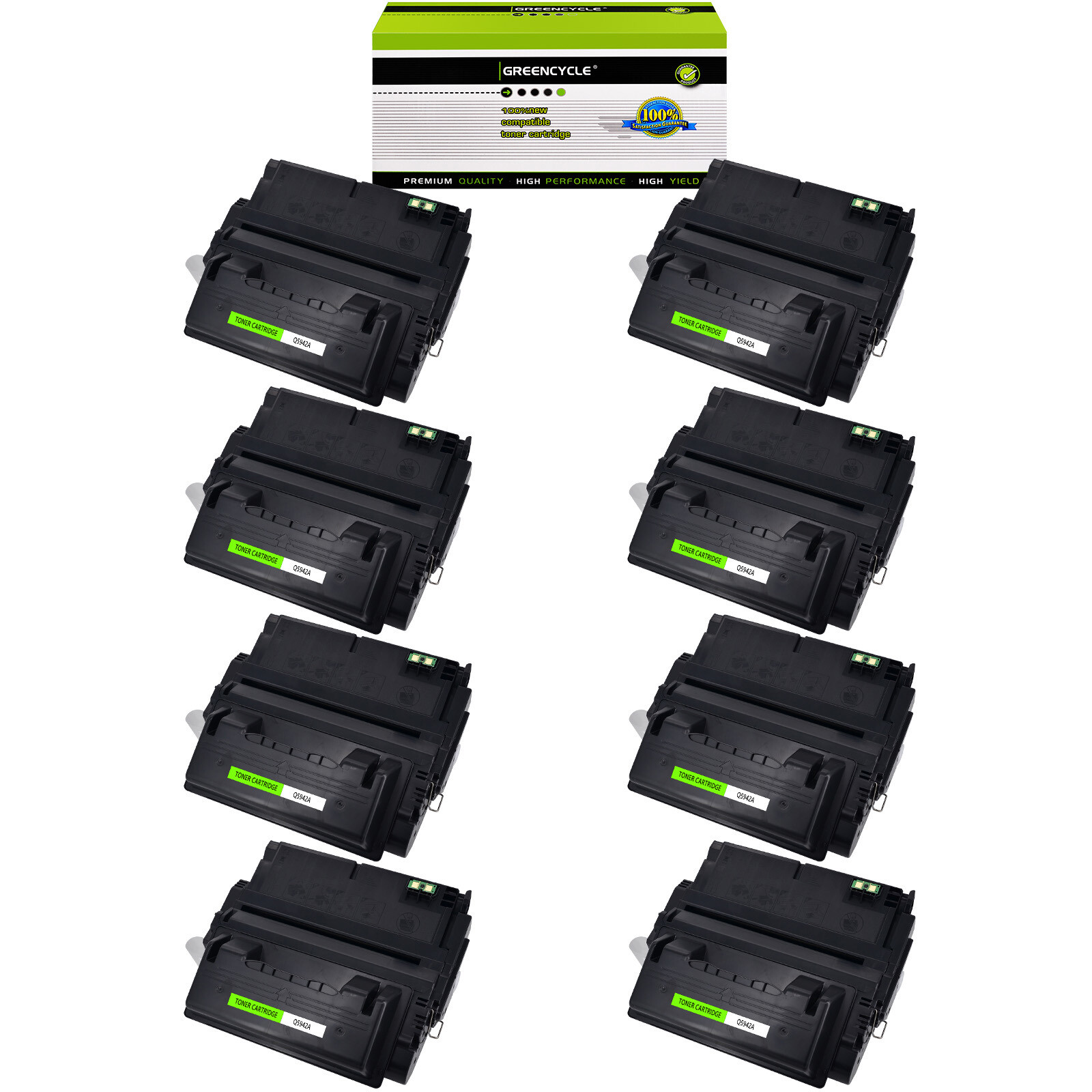 GREENCYCLE 8PK Q5942A 42A Toner Compatible with HP LaserJet 4250n 4250dtn 4250tn