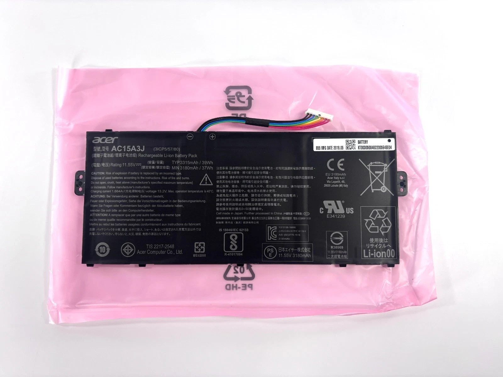 Genuine Acer Chromebook 11 CB3-131 CB5-132T C738T Spin 11 CP311 Battery AC15A3J