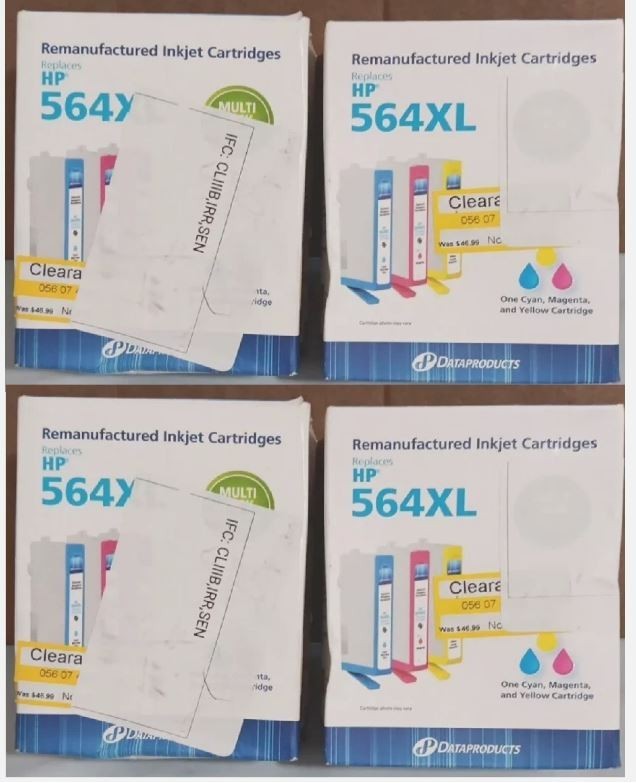 4 - Dataproducts Inkjet Cartridge replaces HP 564XL High Yield CMY Color Ink