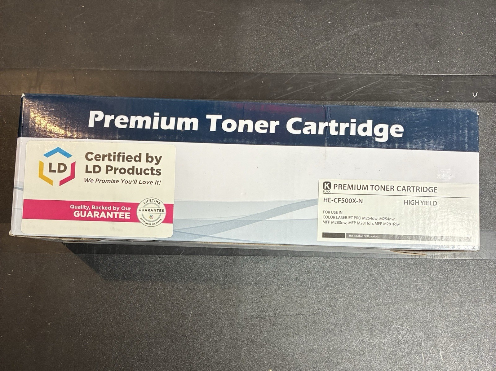 Premium High Yield Replacement Laser TONER CARTRIDGE BlackHE-CF500X-N for HP NEW