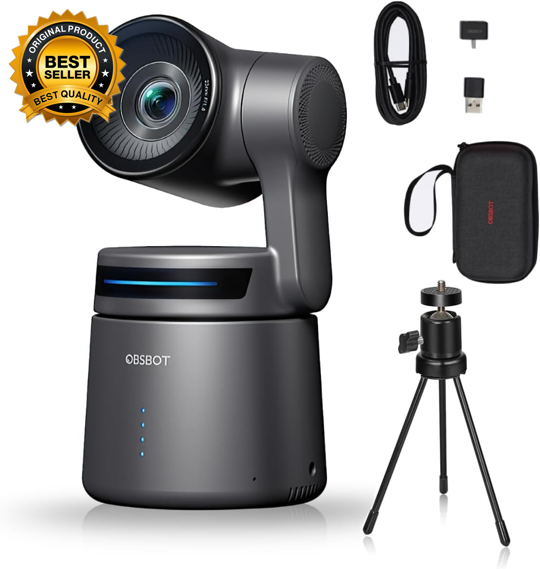 Tail Air With Tripod Ndi PTZ Camera 4K Ai-Powered Webcam 1.8"Cmos F/1.8 Aperture