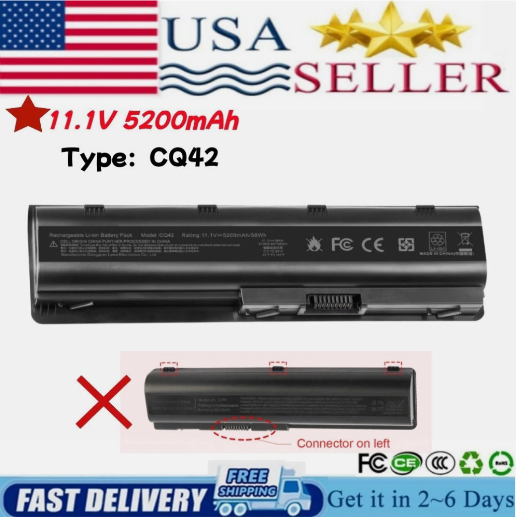 ✅ CQ42 Battery For HP Pavilion 2000 250 430 431 635 650 655 G4 G6 G62 G7