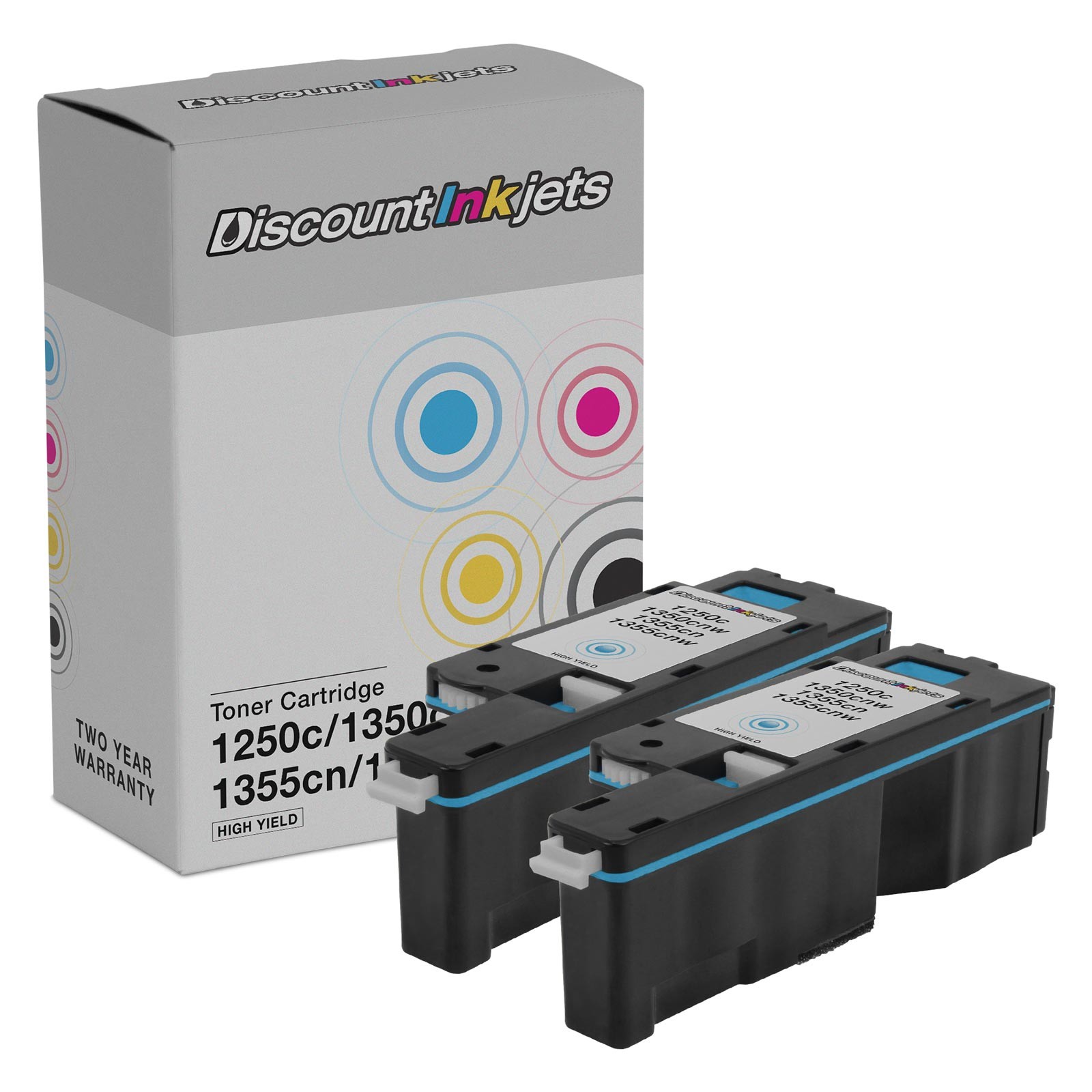 2PK 331-0777 C5GC3 for Dell CYAN HY Toner Cartridge Color Laser C1760 C1765 1755
