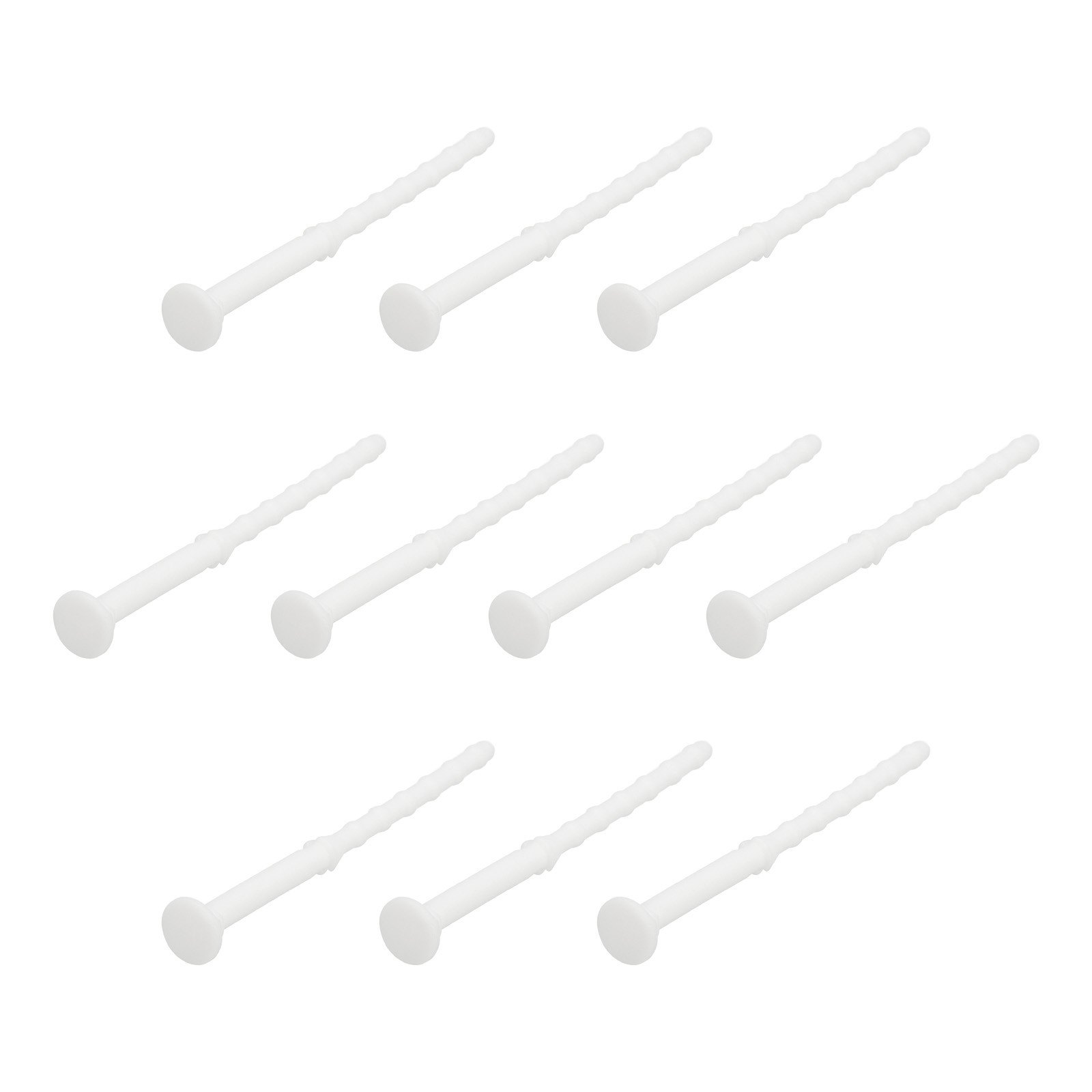 30PCS Fan Shock Absorbing Rubber Nail, Silicone Cooler for PC, White