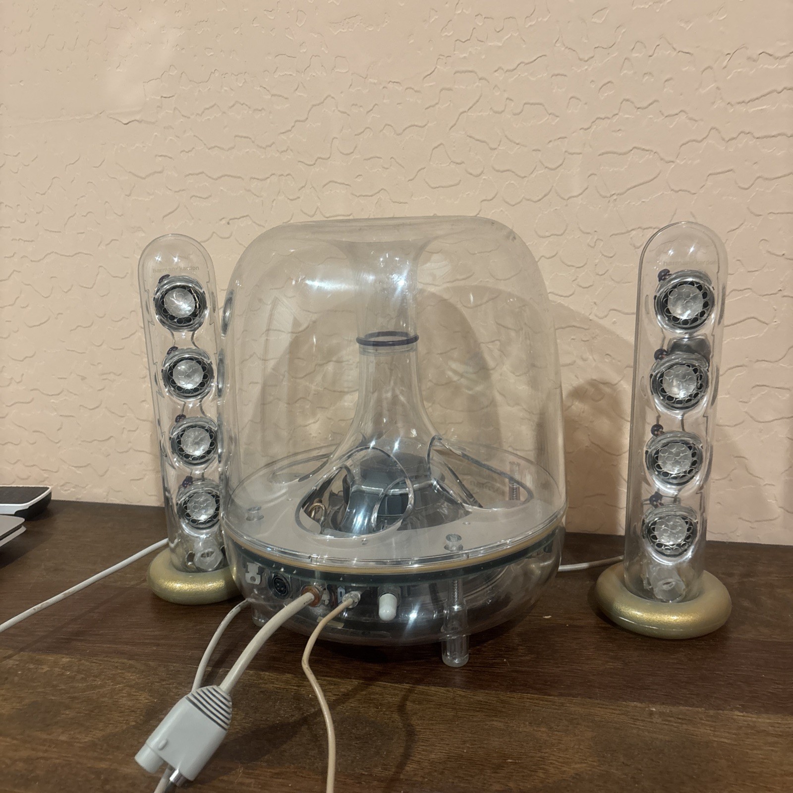 Harman Kardon SoundSticks II 2.1 Speaker System Subwoofer Satellites Untested