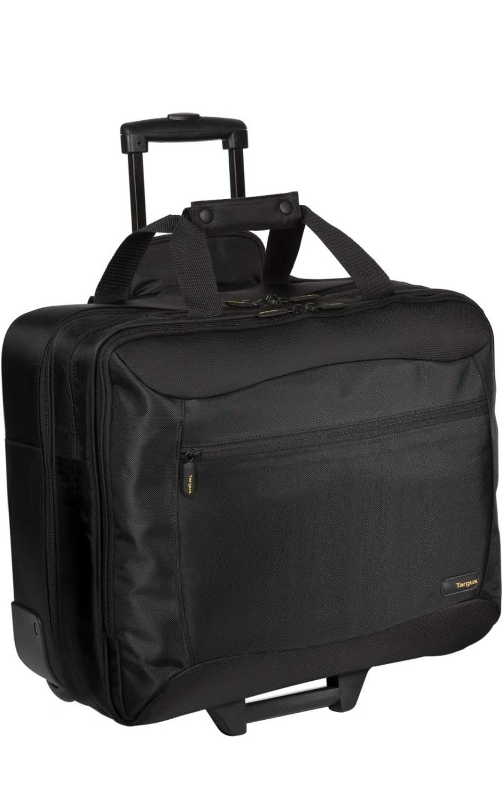 pack of 2 TCG717/TCG717 Black Nylon Rolling Laptop Case 17in Wheels Telescopic