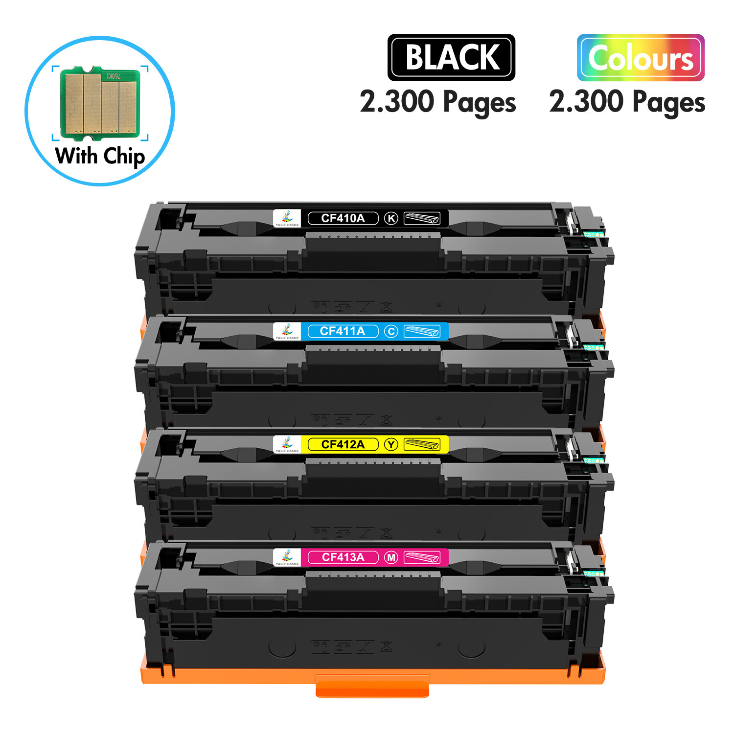 4PK CF410A-13A Toner Set fit for HP Color LaserJet Pro MFP M452nw M477fnw M377dw