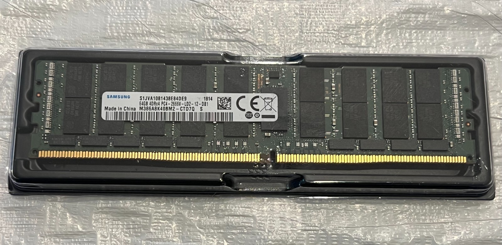 Samsung 64GB 4DRx4 PC4-2666V-LD2 ECC LRDIMM M386A8K40BM2-CTD DDR4 Server RAM