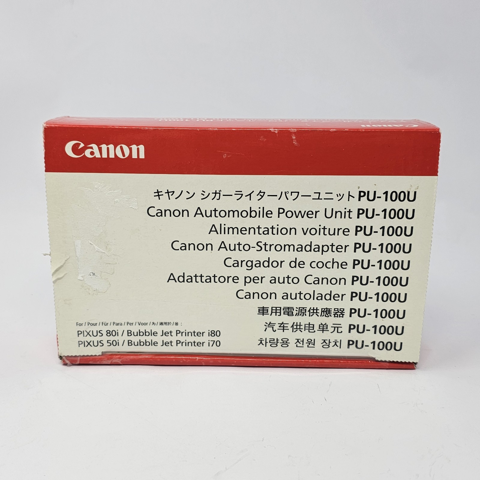 Canon PU-100U Automobile Power Unit for Canon Mobile Printers i70 i80 i90 