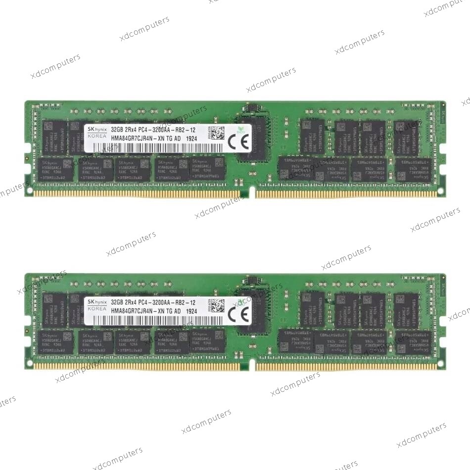2x 4x 8x Sk Hynix 32GB 3200MHz DDR4 ECC REG RAM PC4-25600 DDR4 Server Memory