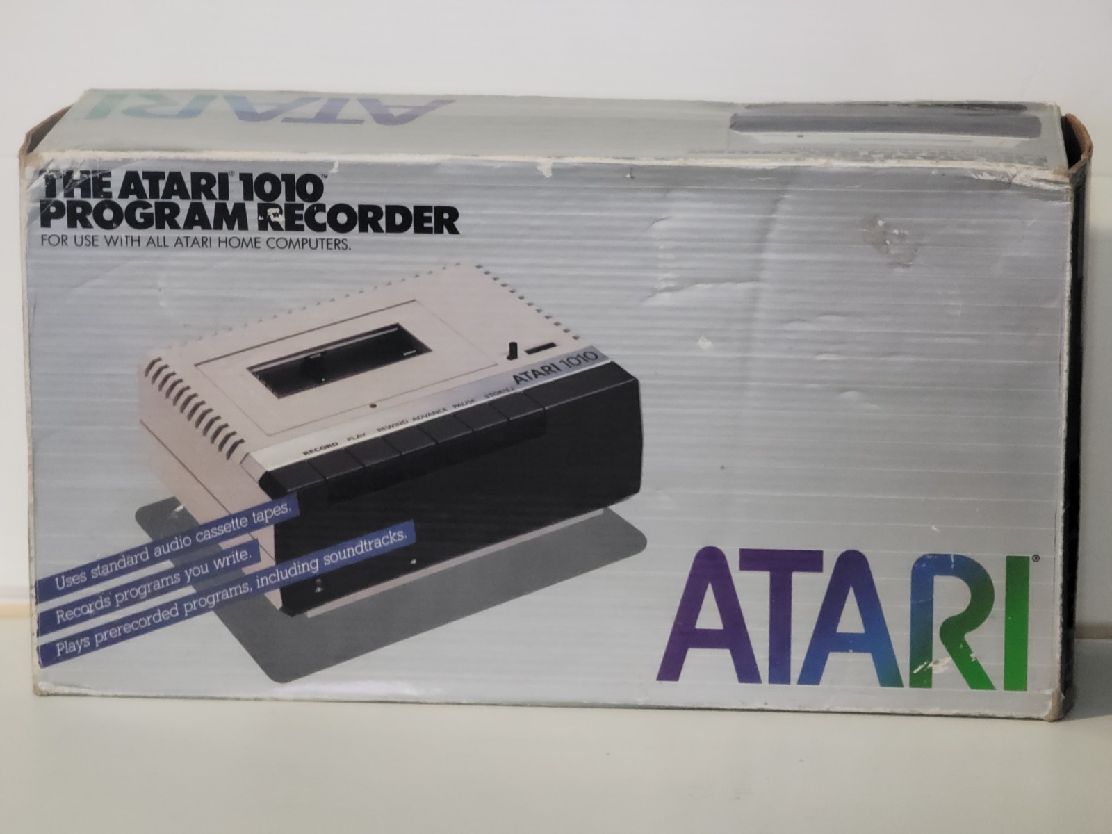 Rare 1982 Atari 1010 Program Recorder Original Box SUPER NICE . NEEDS WORK. READ