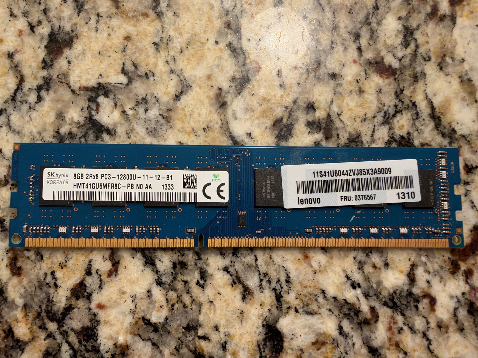 Lot of 12 DDR3 Desktop RAM 84GB 9x 8GB + 3x 4GB PC3-12800U Crucial SK hynix