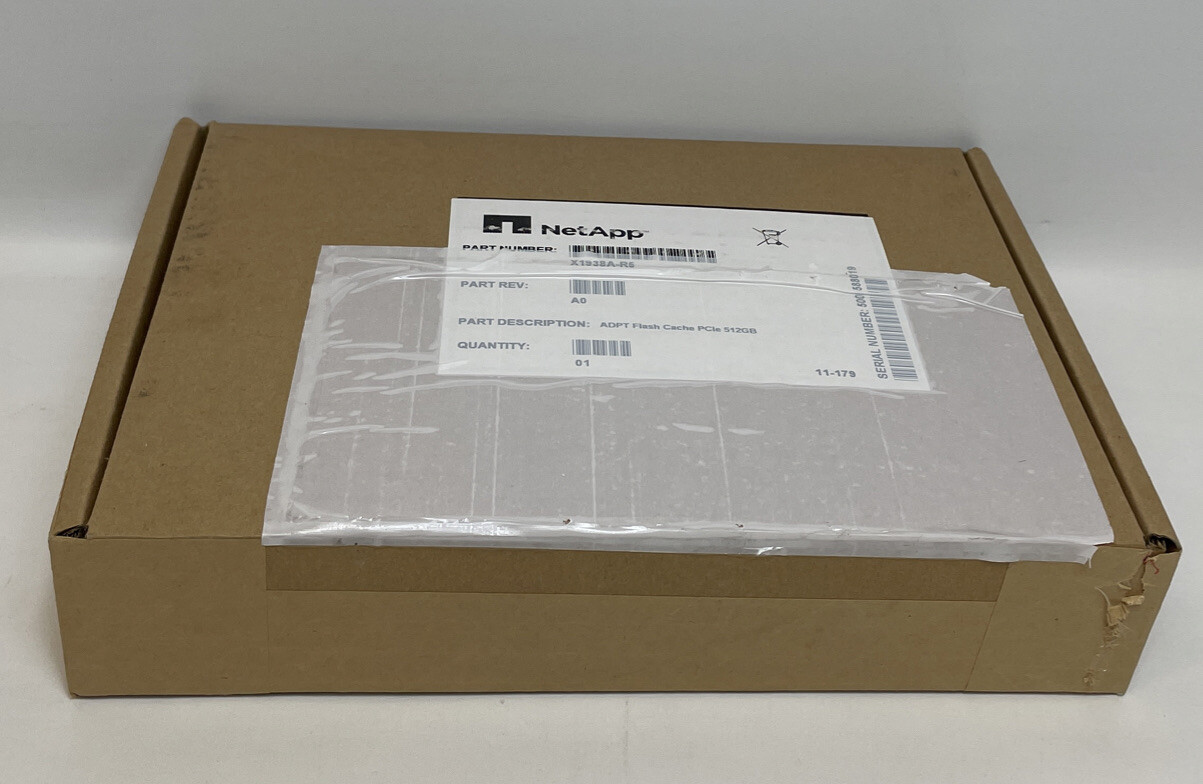 New NetApp X1938A-R5 Flash Cache PCIe 512GB - Factory Sealed Box 
