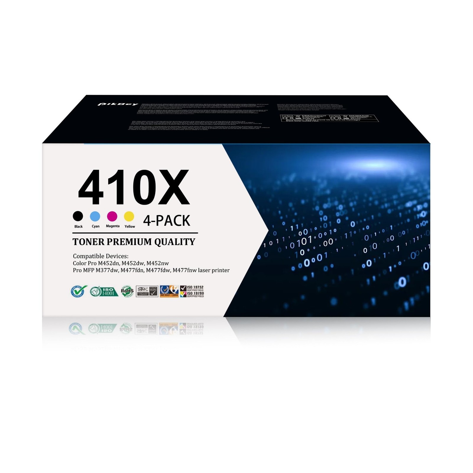 410X Toner Cartridges 4 pack (1Black/1Cyan/1Magenta/1Yellow) Replacement for ...