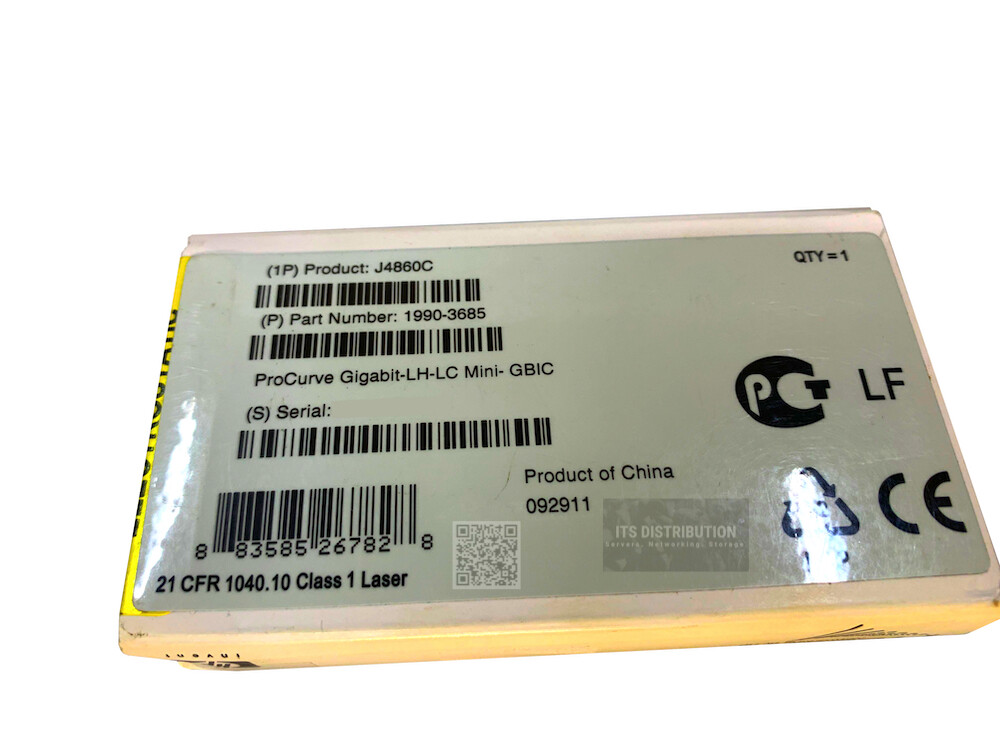 J4860C I Genuine HPE Transceiver X121 1G SFP LC LH 1990-3685 BRAND NEW