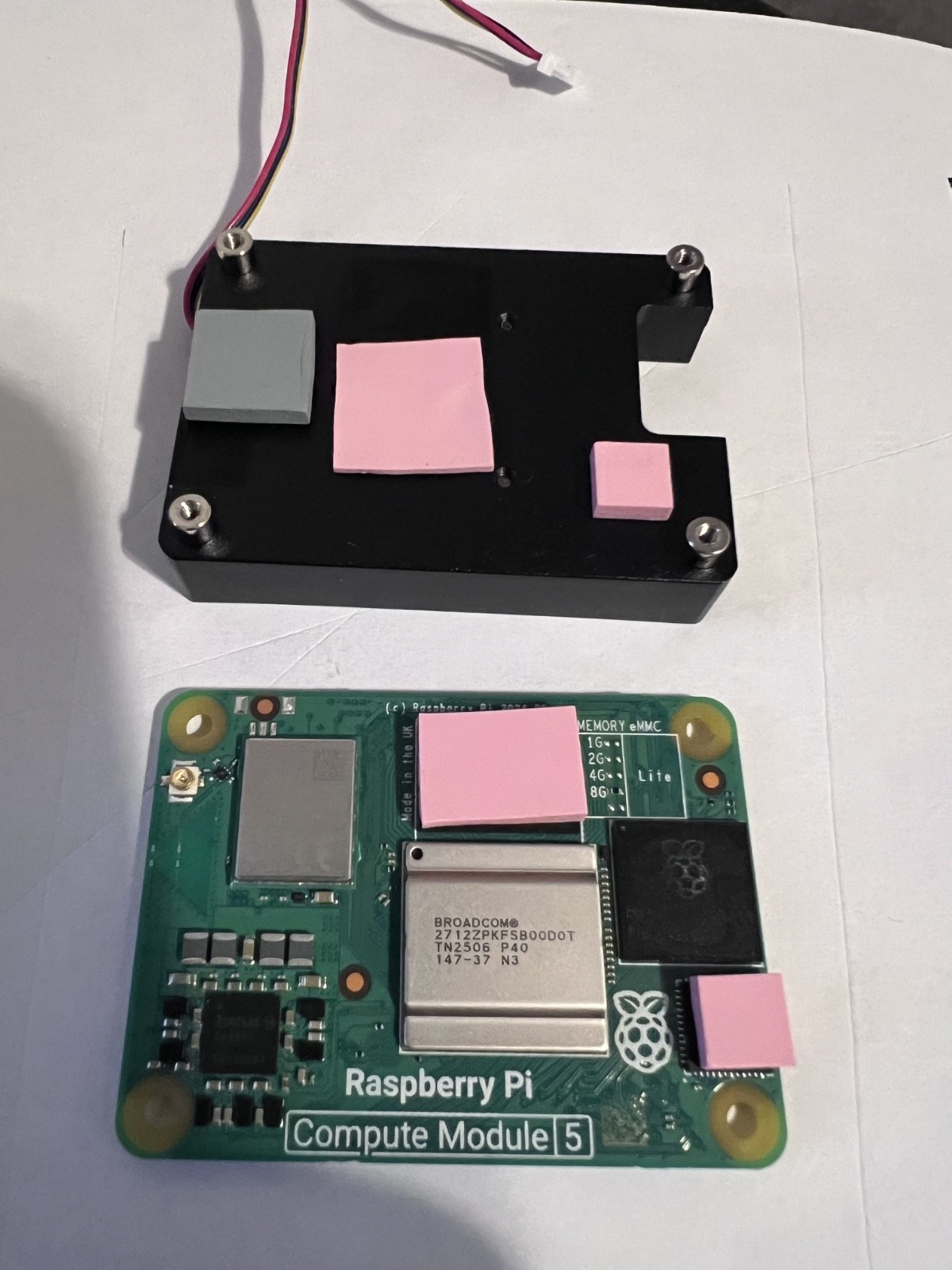 Raspberry Pi Compute Module 5, 8 GB RAM, Lite w/ Waveshare Cooler