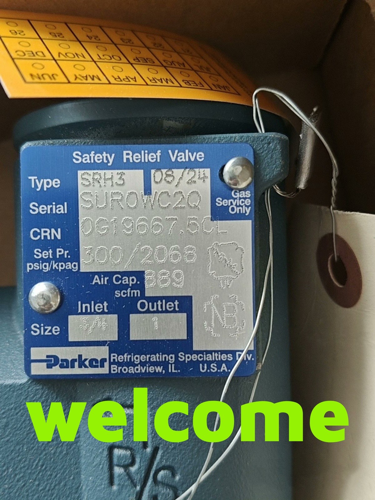 1pcs New Parker SRH3 Safety relief valve Fast shipping (FedEx/DHL)