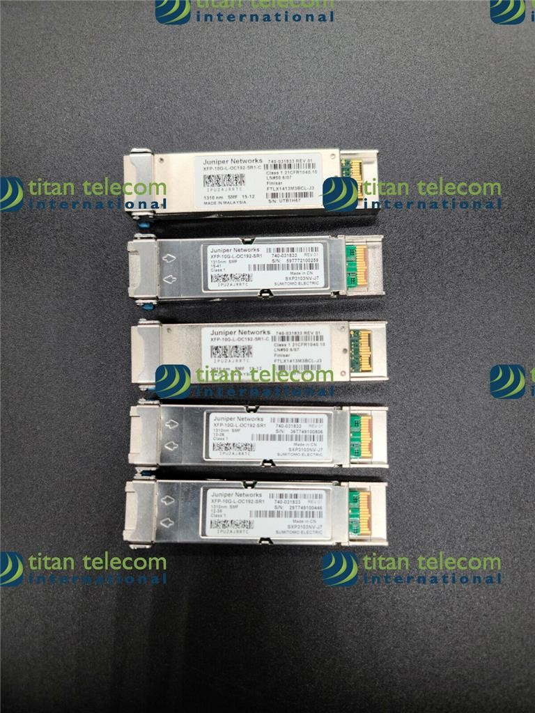 Juniper XFP-10G-L-OC192-SR1  Dual Rate 10G Transceiver for 10GE/OC192 740-031833