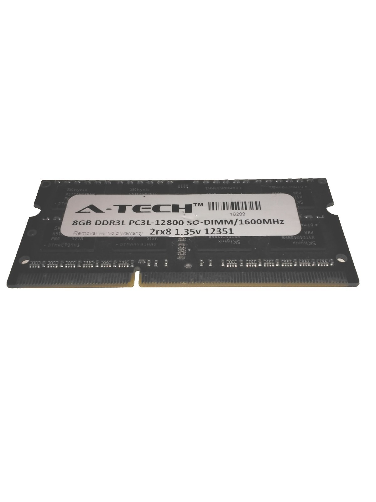A-Tech 8 GB DDR 3L pc3l-12800 so-dimm /1600mhz 2rx8 1.35v 12351