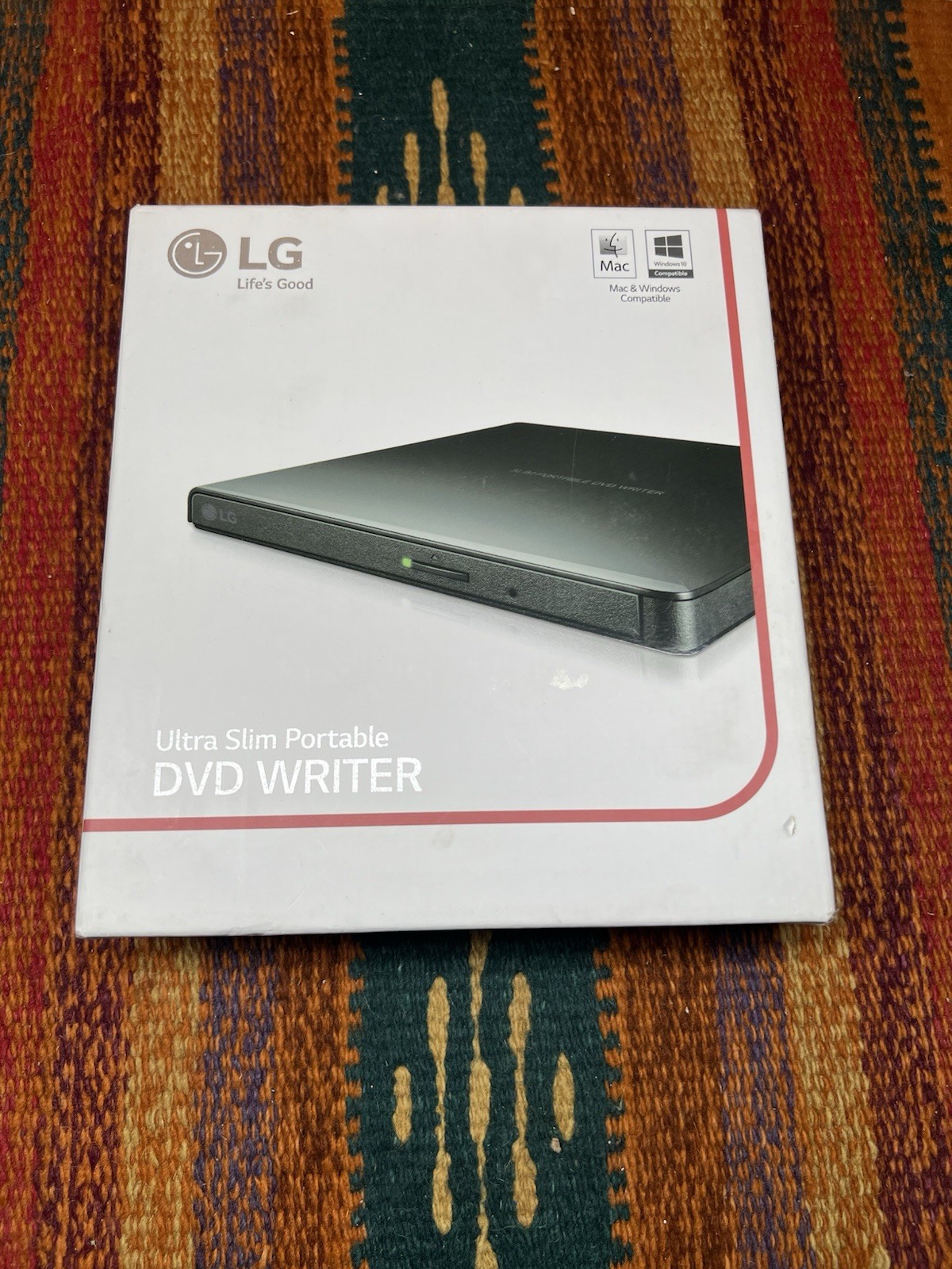 GP55EX70 Slim Portable DVD Writer LG Windows MAC Compatible New in Box SEALED