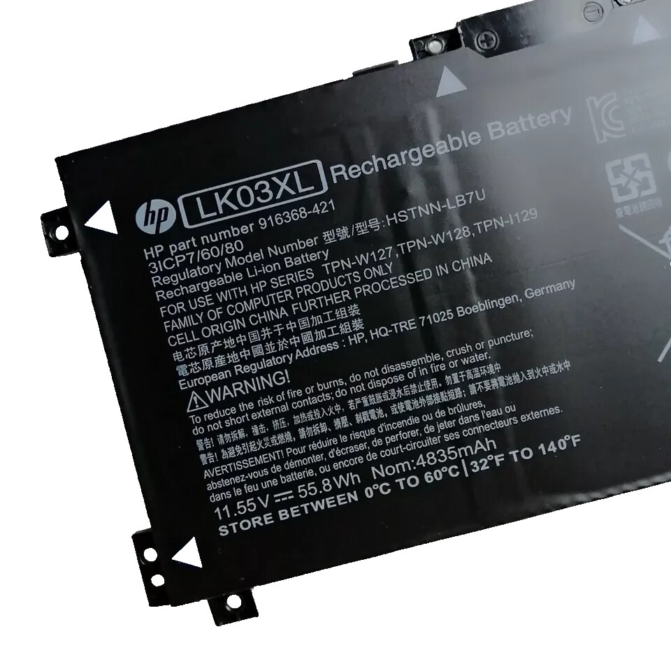 Genuine 55.8Wh LK03XL 916814-855 Battery for HP Envy x360 916368-421 L09281-855